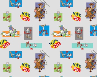 Toy Story Cotton Fabric 100% Cotton   Toys at Play Officially Licensed