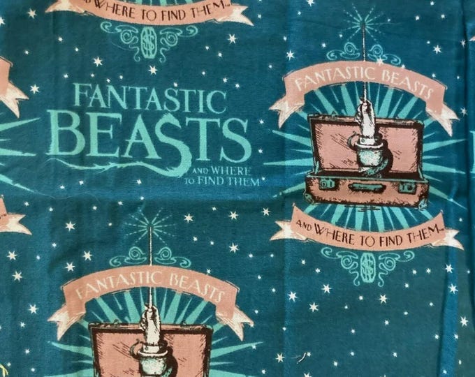 Fantastic Beasts Cotton Fabric 100% Cotton Officially Licensed