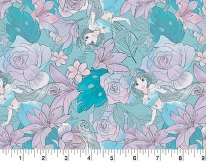 Jasmine floral cotton Fabric 100% Cotton  Ships in 1 Business Day Officially Licensed