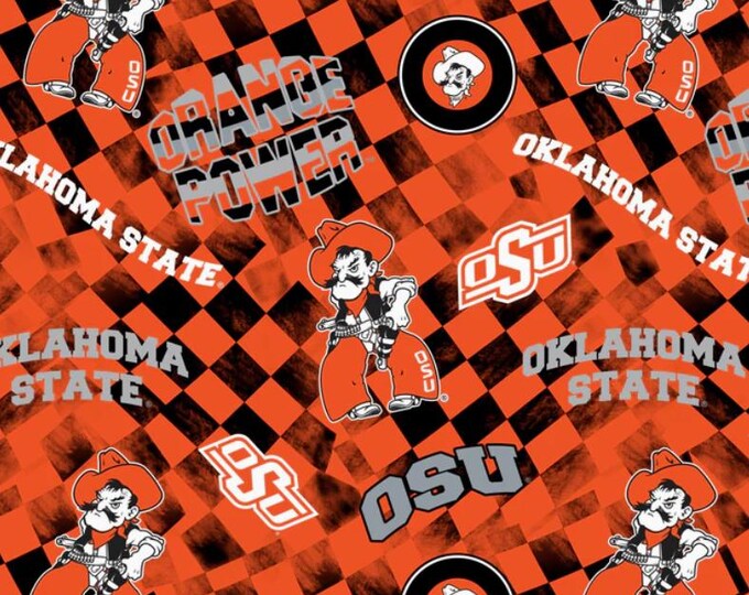 Oklahoma State 100% Cotton Check all over Officially Licensed