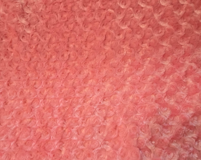Shannon Fabrics by the yard Coral Cuddle Rose