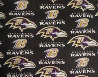 Baltimore Ravens Fabric 100% Cotton Officially Licensed