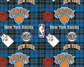 New York Knicks NBA Licensed FLEECE fabric. Officially Licensed