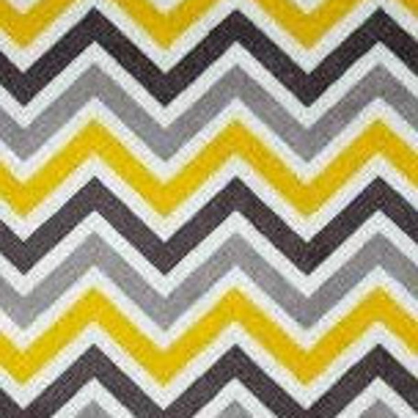 Minky Fabric By the Yard Shannon Fabrics Turquoise Lemon Yellow Silver Grey Charcoal Zig Zag Chevron Minky at Wholesale Prices