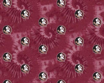Florida State Seminoles FSU  100% Cotton Tie Dye Officially Licensed