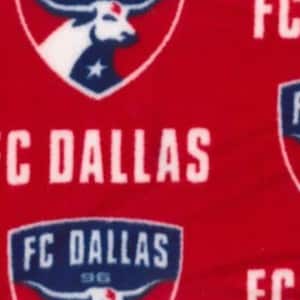 FC Dallas Toros MLS Licensed FLEECE fabric. See Description for actual measurements available.