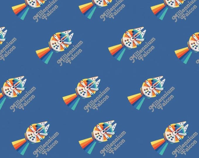 Star Wars Millennium Falcon Cotton Fabric 100% Cotton Officially Licensed