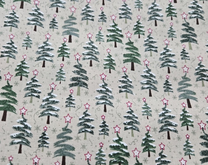 Christmas Tree Cotton Fabric 100% Cotton