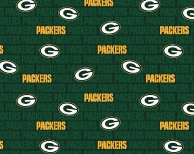 Green Bay Packers Cotton Fabric 100% Cotton mini Officially Licensed