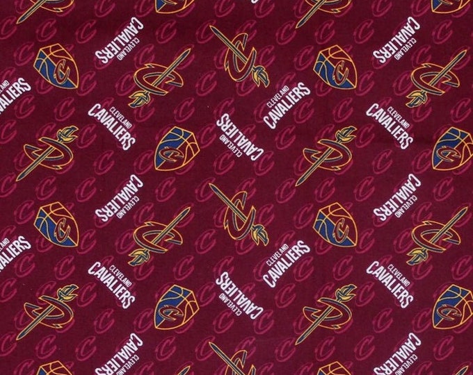 Cleveland Cavs Cotton Fabric Cavs Basketball 100% Cotton Officially Licensed