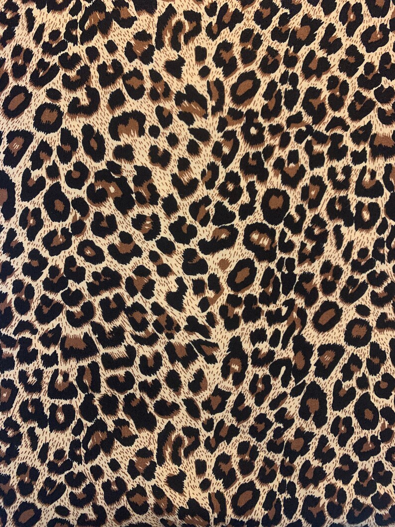 Leopard Cheetah Animal Print cotton Fabric 100% Cotton Ships | Etsy