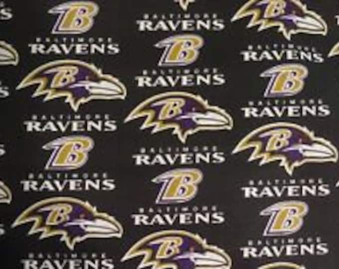 Baltimore Ravens Fabric 100% Cotton Officially Licensed