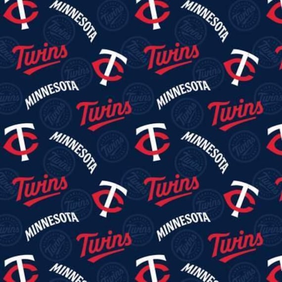 Minnesota Twins Fabric 100% Cotton Officially Licensed