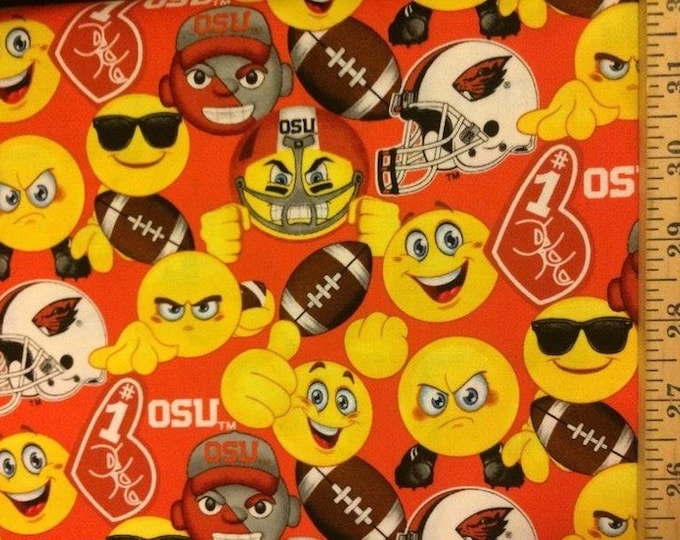 Oregon State Beavers OSU Fabric 100% Cotton Officially Licensed