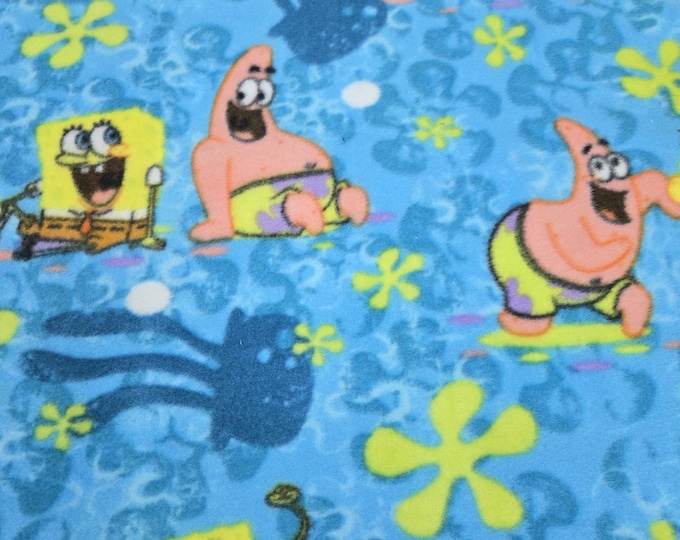 SpongeBob & Patrick Fleece Licensed FLEECE fabric.