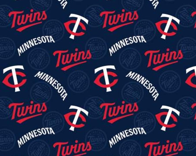 Minnesota Twins Fabric 100% Cotton Officially Licensed