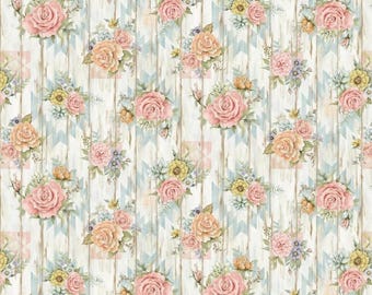 Southwest Highland Ranch Country Rose Cotton Fabric 100% Cotton