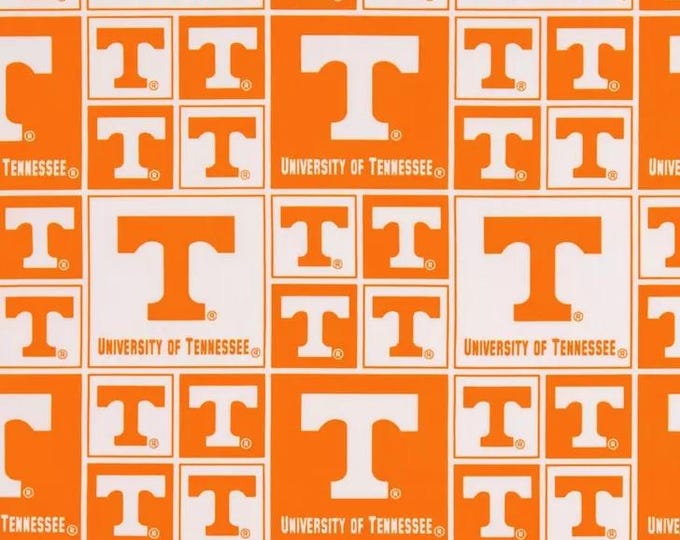 Tennessee Volunteers 100% Cotton block Officially Licensed