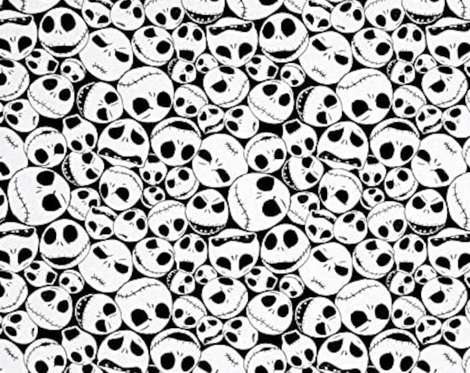 Packed Jack  Fabric 100% Cotton   Nightmare before Christmas Officially Licensed