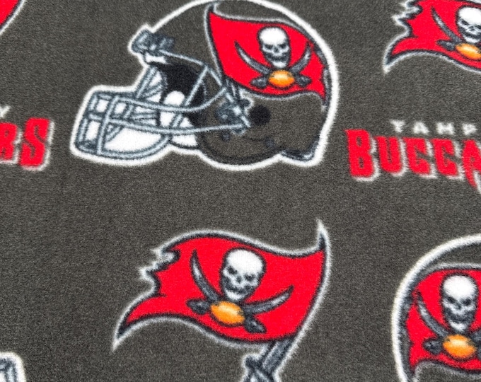 Tampa Bay Buccaneers Licensed FLEECE fabric. Officially Licensed