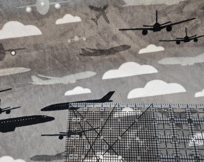 Aviator Cuddle Charcoal Shannon Fabrics by the yard