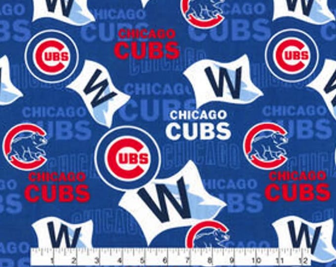 Chicago Cubs Baseball Fabric 100% Officially Licensed