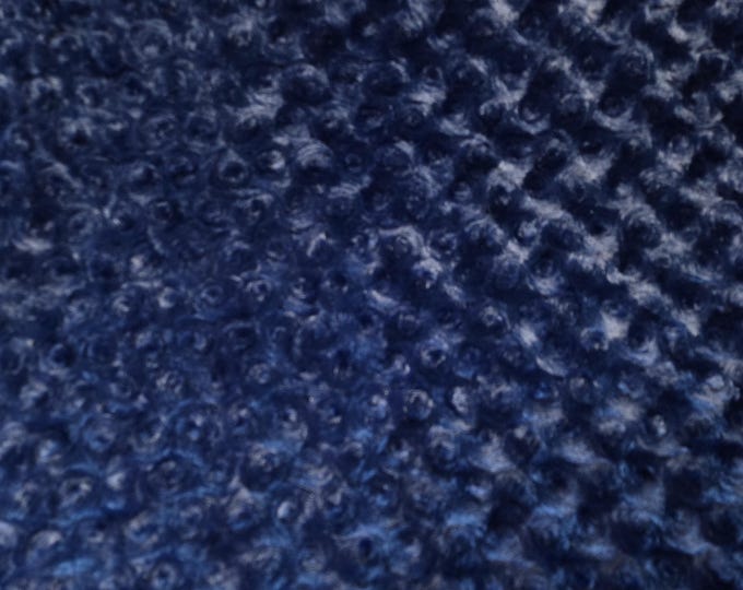 Shannon Fabrics by the yard Midnight Blue Cuddle Rose