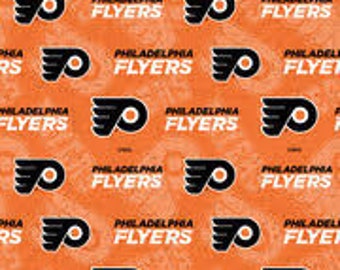 Philadelphia Flyers NHL Fabric 100% Cotton Officially Licensed