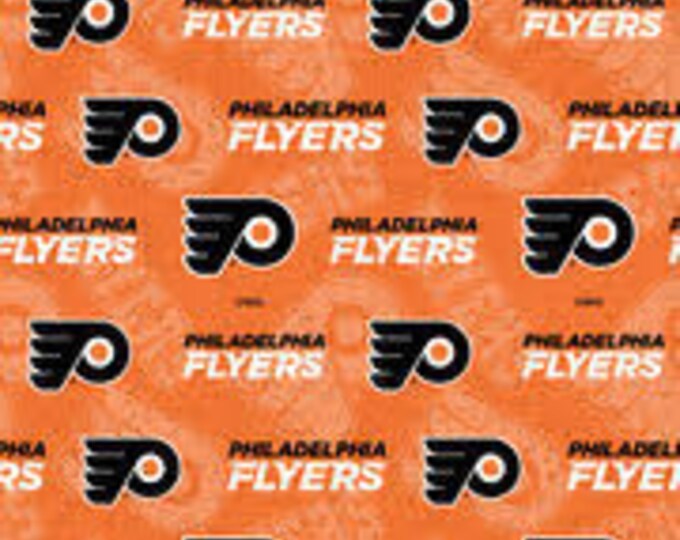 Philadelphia Flyers NHL Fabric 100% Cotton Officially Licensed