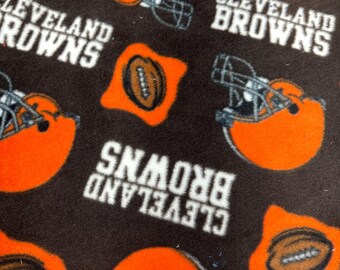 Cleveland Browns Licensed FLEECE fabric. Officially Licensed