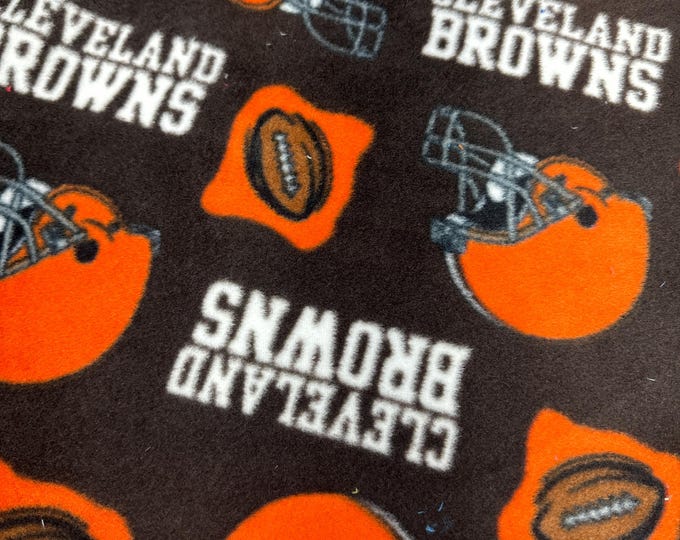 Cleveland Browns Licensed FLEECE fabric. Officially Licensed