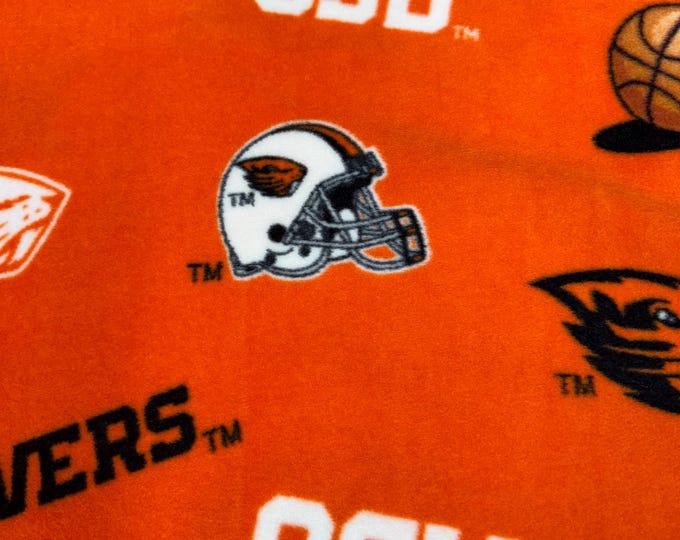 Oregon State University Licensed FLEECE fabric. Officially Licensed