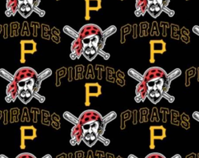 Pittsburgh Pirates Fabric 100% Cotton Officially Licensed