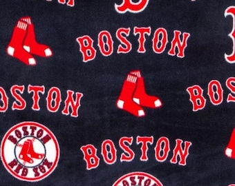 Boston Red Sox Licensed FLEECE fabric Fabric Traditions Brand Officially Licensed