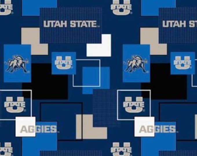 Utah State Fabric 100% Cotton Aggies Officially Licensed