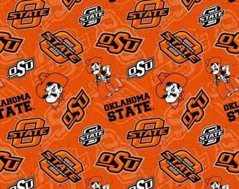 Oklahoma State 100% Cotton Tone on Tone Officially Licensed