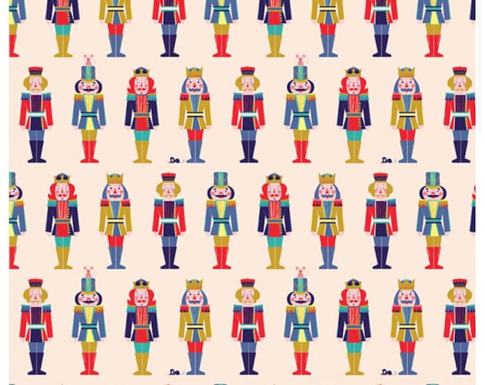 Nutcracker toy soldier Christmas Cotton Fabric 100% Cotton