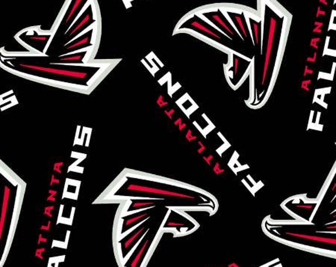 Atlanta Falcons NFL Licensed FLEECE fabric. See Description for actual measurements available.