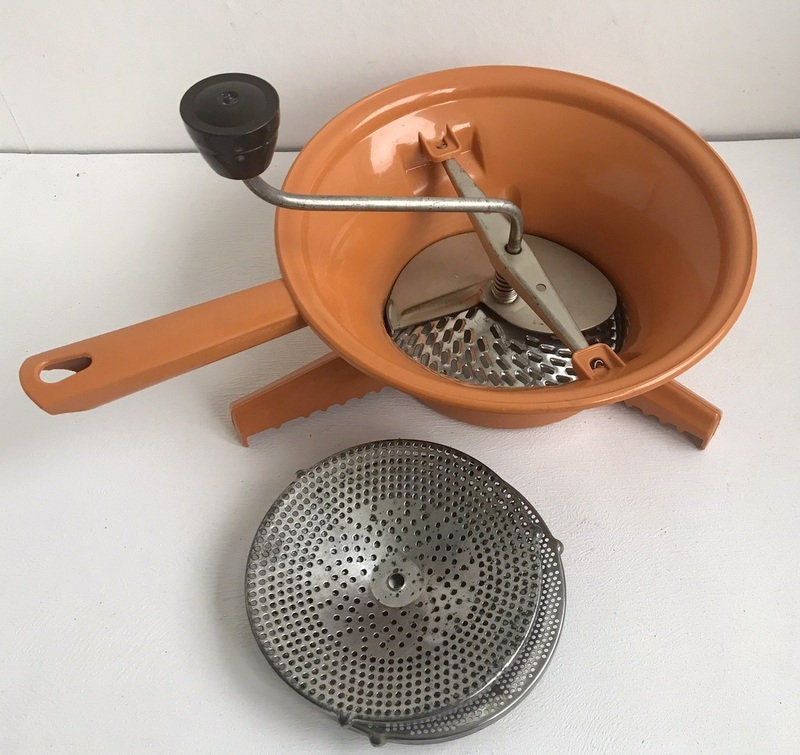 Moulin Legumes No.2, Food Mill, Made in France by Moulinex,three