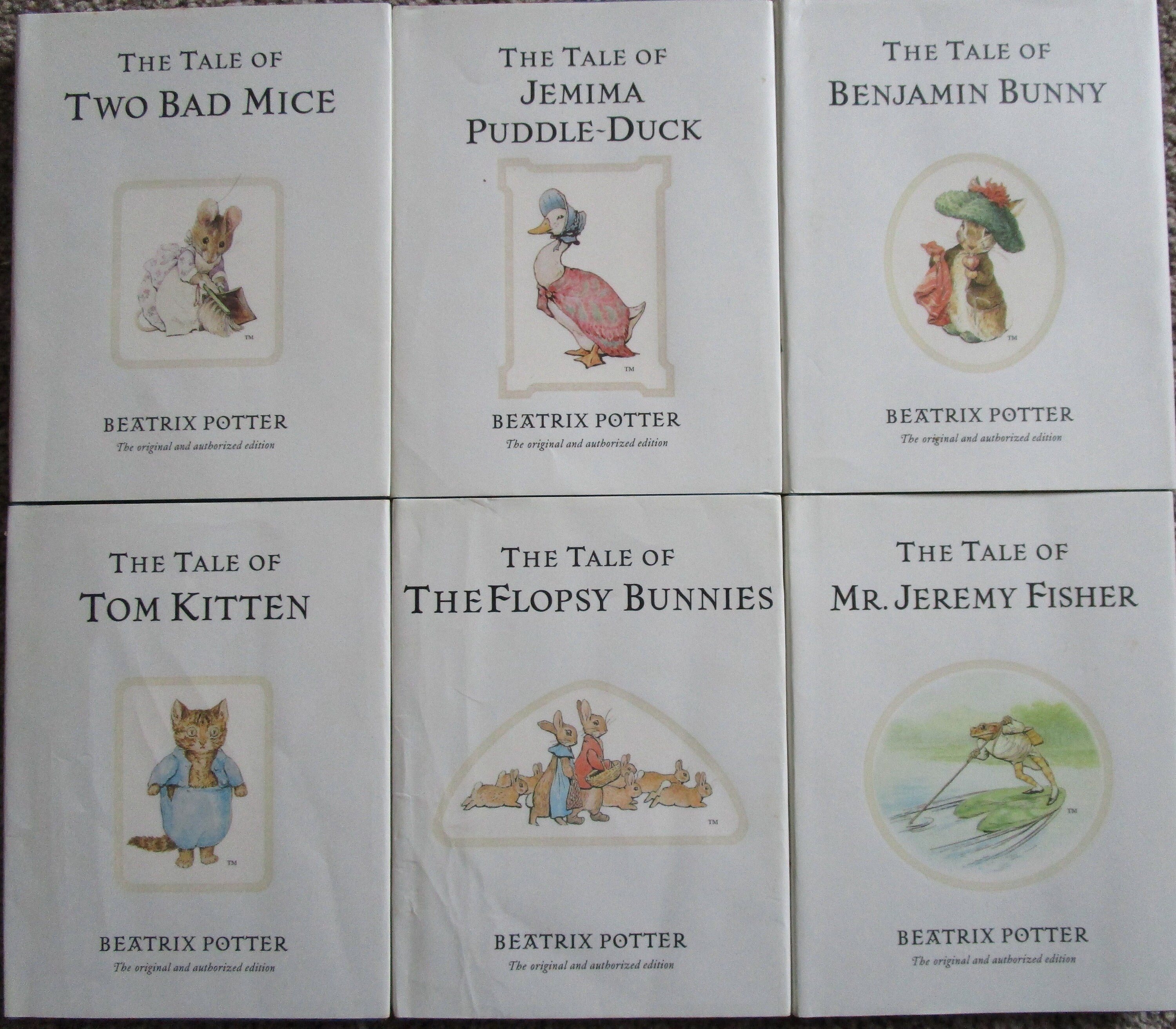 Set of Six Beatrix Potter Books Set 1 Etsy