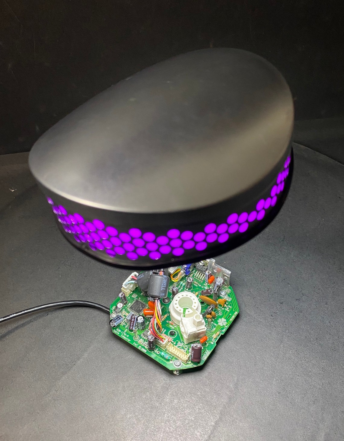 Imac Desk Lamp Steampunk Table Lamp Purple LED light Etsy