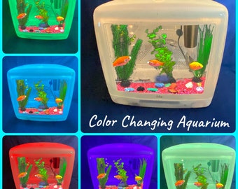Imac Aquarium RGB fish tank Macquarium Multi Color changing