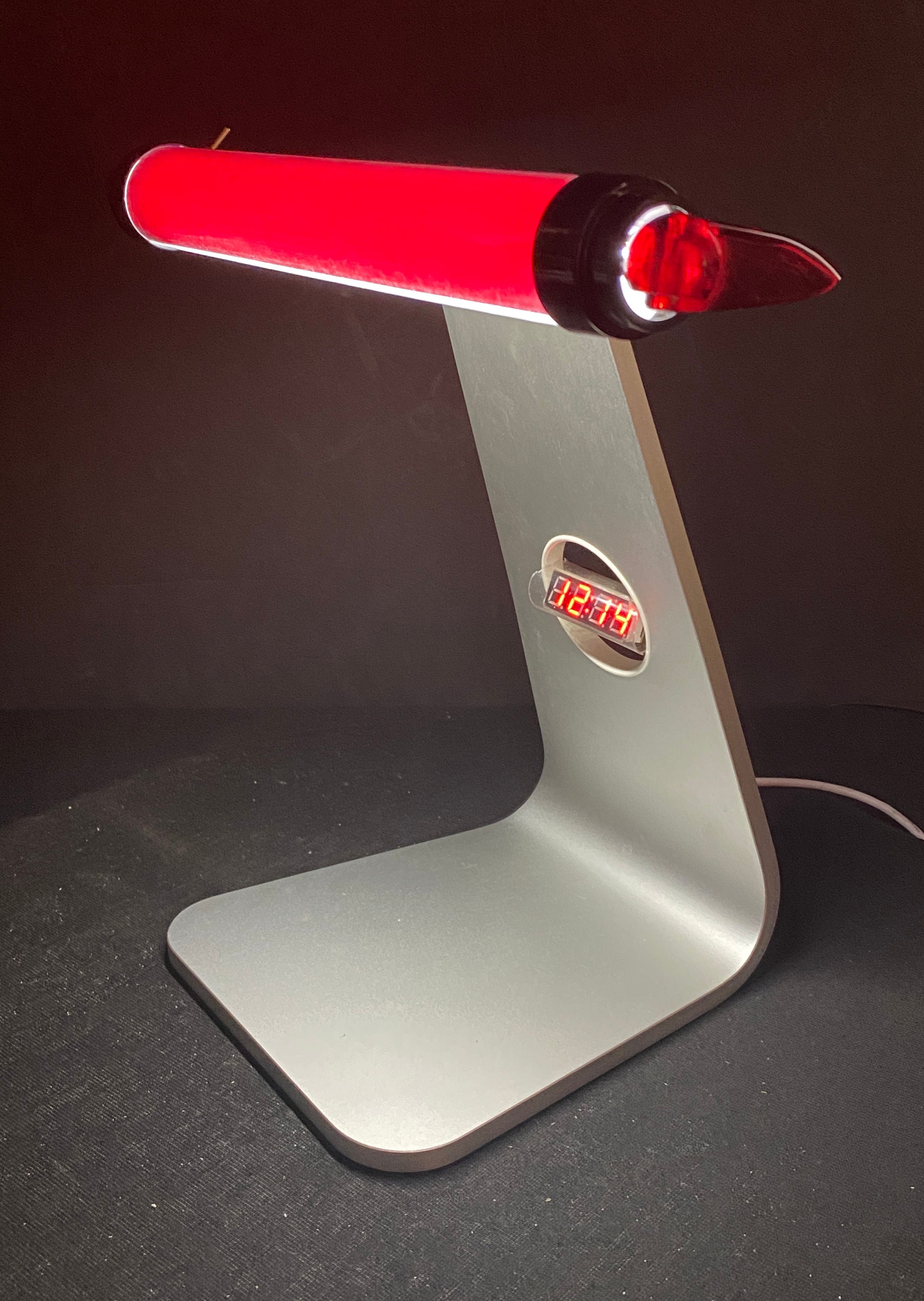 Imac lamp art Deco iMac Red Desk Lamp Apple iMac repurposed Etsy