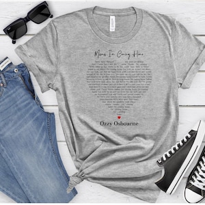 Ozzy Osbourne Lyric T-Shirt: Vintage Rock Band T-Shirt
