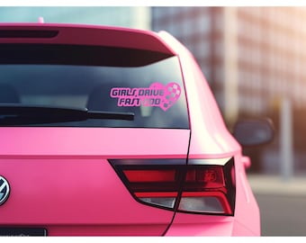 Drive Fast Stay Cute Sticker | Cute Car Vinyl Decal | Girly Automotive ...