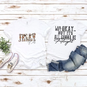 Jelly Roll T-Shirt – “I’m Not OK But It’s All Gonna Be Alright” | Country Rap Music Tee | Southern Rock Graphic Shirt | Unisex Fan T-Shirt