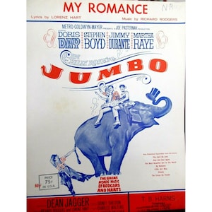 VTG Piano Sheet Music - My Romance 1935 Key of C Guitar Chords & Lyrics