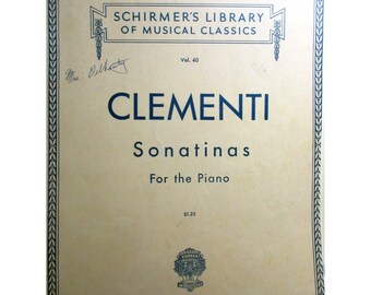 G. Schirmer - Clementi Sonatinas op. 36,37, 38 voor de Piano Vol. 40