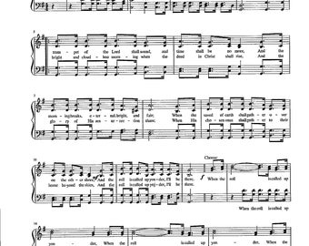 When the Roll is Called Up Yonder - Digital Hymn Tune with Verses - Key of G