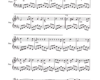 O Holy Night Piano Solo - Digital Christmas Tune Sheet Music - Key of E Flat